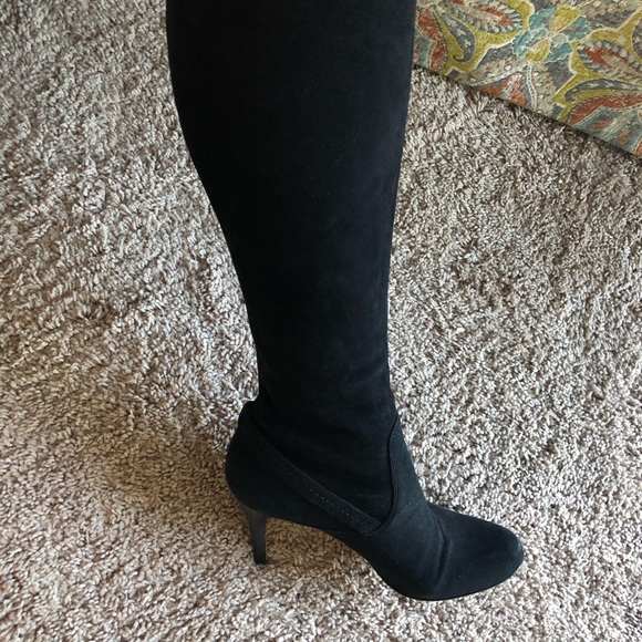 Coach black stretch knee boot - Picture 2 of 6
